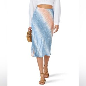 RTR NOW Tie Dye Midi Slip Skirt Size LR